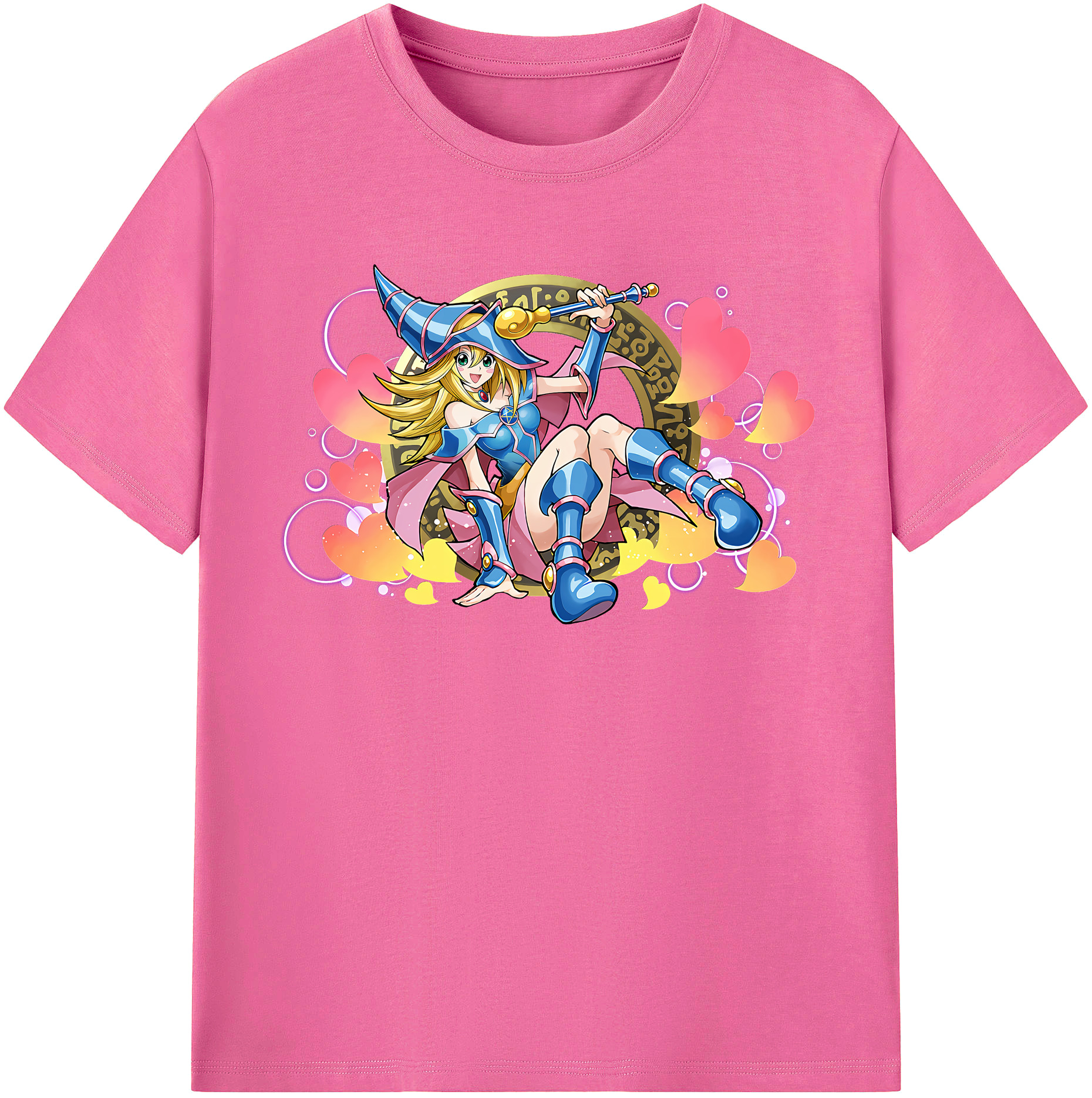 （画像用） 遊☆戯☆王 Yu-Gi-Oh! レディースカジュアルプリントTシャツ（綿100％）